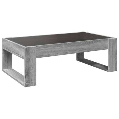 Stolić s beskonačnim LED svjetlima boja hrasta 90x53x30 cm - Sivi hrast sonoma 1 90 cm Cijena