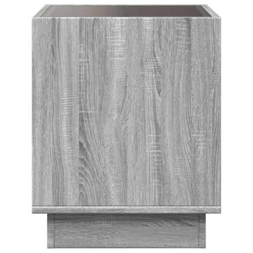 Stolić s beskonačnim LED svjetlima boja hrasta 50x50x50 cm - Sivi hrast sonoma 1 50 cm Cijena