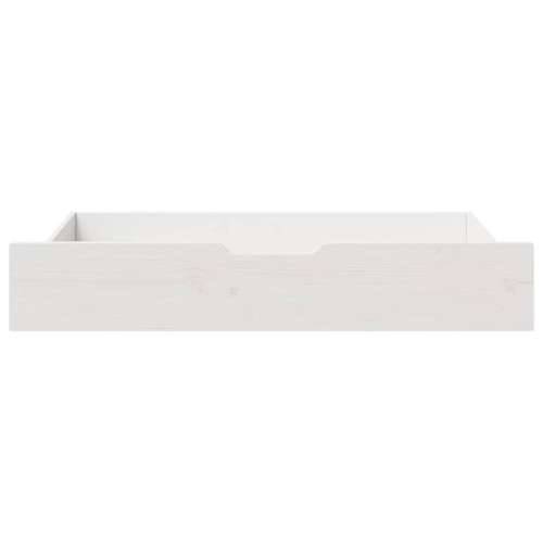Ladice ispod kreveta 2 kom bijele 95x55x17 cm od borovine - Bijela 95 x 55 x 16 cm 1 Cijena