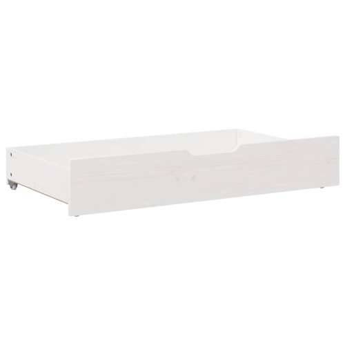 Ladice ispod kreveta 2 kom bijele 95x55x17 cm od borovine - Bijela 95 x 55 x 16 cm 1 Cijena