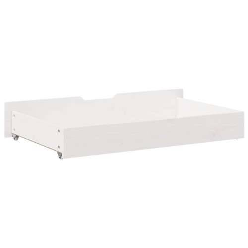 Ladice ispod kreveta 2 kom bijele 95x55x17 cm od borovine - Bijela 95 x 55 x 16 cm 1 Cijena