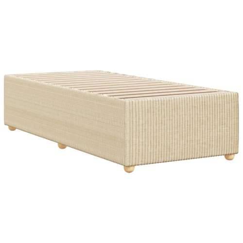 Okvir za krevet bez madraca krem 100 x 200 cm od tkanine - Krema 100 x 200 cm Cijena