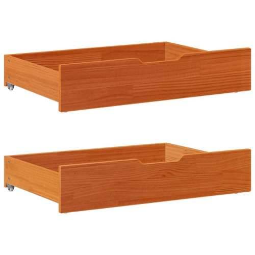 Ladice ispod kreveta 2 kom voštano smeđe 85x55x17cm od borovine - Voštano smeđa 85 x 55 x 16 cm 1 Cijena