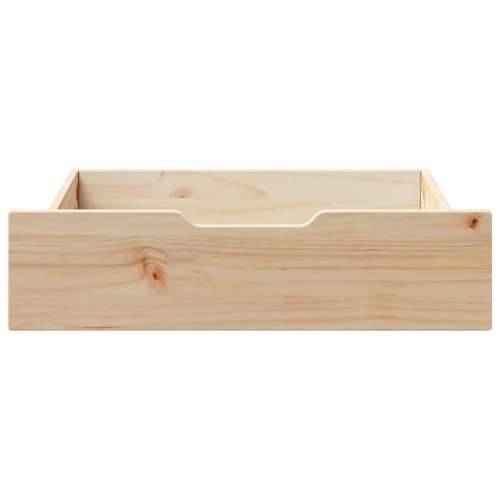 Ladice ispod kreveta s kotačima 2 kom 65x55x17 cm od borovine - Prirodna 65 x 55 x 16 cm 1 Cijena