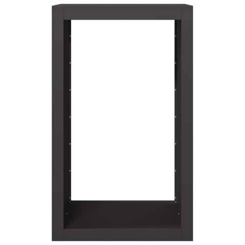 Stalak za drva za ogrjev crni 60x40x100 cm čelični - Čelik/crna 60 x 40 x 100 cm Cijena