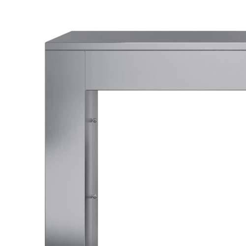 Stalak za drva za ogrjev 60x40x100 cm od pocinčanog čelika - Pocinčani čelik / siva 60 x 40 x 100 cm Cijena