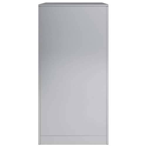 Stalak za drva za ogrjev 60 x 40 x 80 cm od pocinčanog čelika - Pocinčani čelik / siva 60 x 40 x 80 cm Cijena