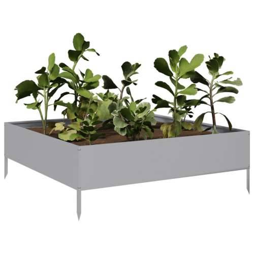 Povišena gredica - Vrtna gredica 100x100x33,5 cm pocinčani čelik - Pocinčani čelik / siva 100 x 100 x 33.5 cm 1 Pocinčani čelik Cijena