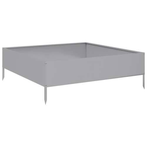 Povišena gredica - Vrtna gredica 100x100x33,5 cm pocinčani čelik - Pocinčani čelik / siva 100 x 100 x 33.5 cm 1 Pocinčani čelik Cijena