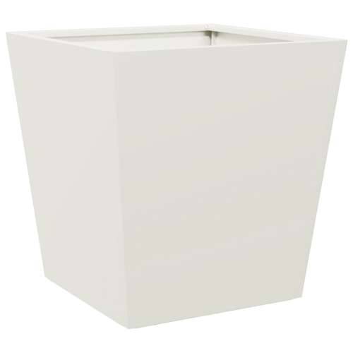 Vrtne sadilice 2 kom bijele 40x40x40 cm čelične - Čelik/bijela 40 x 40 x 40 cm 2 Cijena