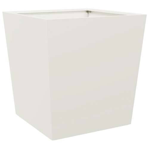 Vrtne sadilice 2 kom bijele 50 x 50 x 50 cm čelične - Čelik/bijela 50 x 50 x 50 cm 2 Cijena