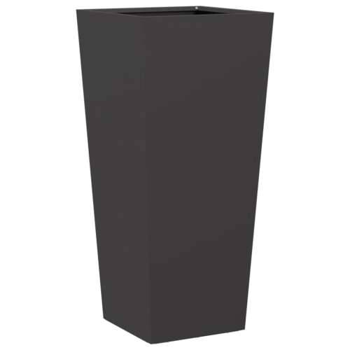 Vrtne sadilice 2 kom crne 35 x 35 x 75 cm čelične - Čelik/crna 35 x 35 x 75 cm 2 Cijena