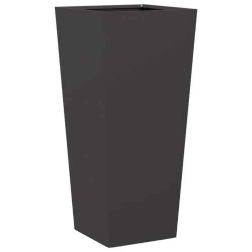 Vrtne sadilice 2 kom crne 35 x 35 x 75 cm čelične - Čelik/crna 35 x 35 x 75 cm 2 Cijena