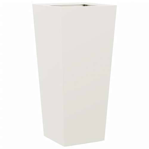 Vrtne sadilice 2 kom bijele 35x35x75 cm čelične Čelik/bijela 35 x 35 x 75 cm 2 Cijena