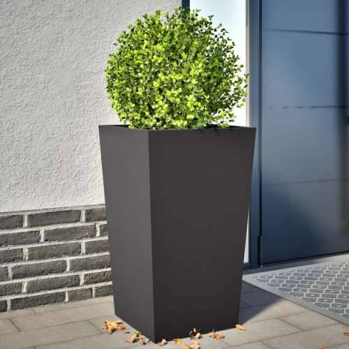 Vrtne sadilice 2 kom crne 45x45x75 cm čelične - Čelik/crna 45 x 45 x 75 cm 2 Cijena