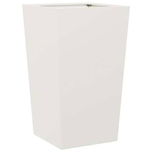Vrtne sadilice 2 kom bijele 45x45x75 cm čelične - Čelik/bijela 45 x 45 x 75 cm 2 Cijena