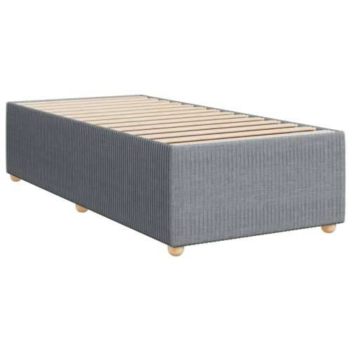 Krevet s oprugama i madracem svjetlosivi 100x200 cm od tkanine Svjetlosiva 100 x 200 cm Blok s kvadratima Cijena