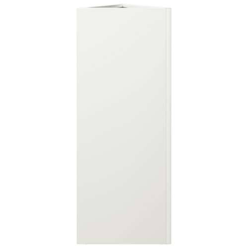 Vrtne sadilice 2 kom bijele trokutaste 30x26x75 cm čelične - Čelik/bijela 30 x 26 x 75 cm 2 Cijena