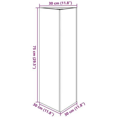 Vrtne sadilice 2 kom bijele trokutaste 30x26x75 cm čelične - Čelik/bijela 30 x 26 x 75 cm 2 Cijena