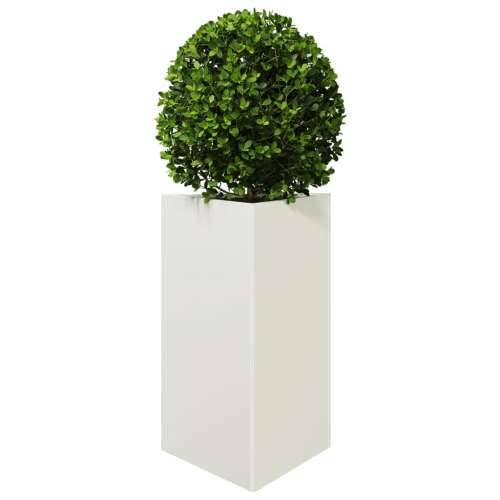 Vrtna sadilica bijela trokutasta 50x43x75 cm čelična Čelik/bijela 50 x 43 x 75 cm 1 Cijena