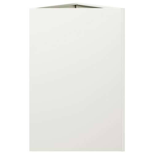 Vrtna sadilica bijela trokutasta 50x43x75 cm čelična Čelik/bijela 50 x 43 x 75 cm 1 Cijena