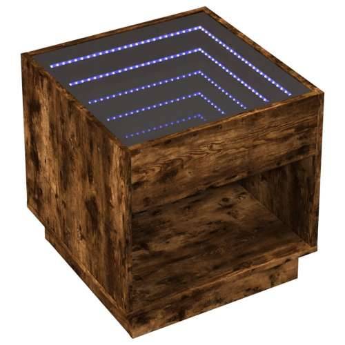 Noćni ormarić s beskonačnim LED boja hrasta 50x50x50 cm - Dimljeni hrast 50 x 50 x 50 cm 1 Cijena