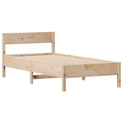 Okvir kreveta bez madraca 90 x 200 cm od masivne borovine - Prirodna 90 x 200 cm Cijena