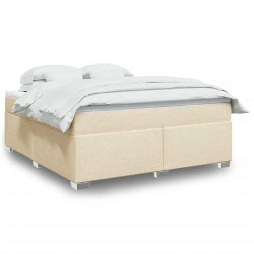 Krevet s oprugama i madracem krem 180x200 cm od tkanine Krema 180 x 200 cm Cijena
