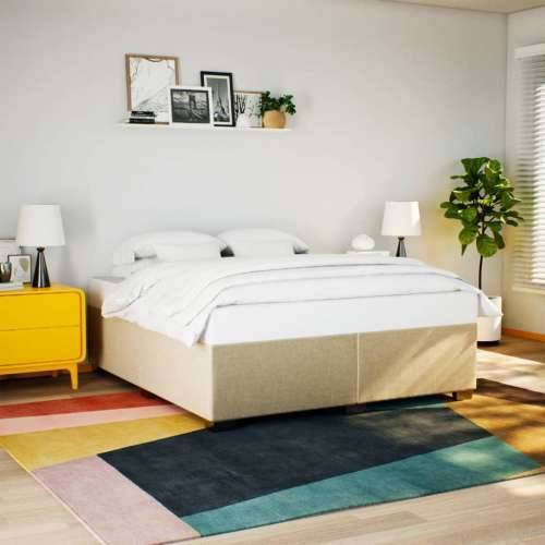 Krevet s oprugama i madracem krem 180x200 cm od tkanine Krema 180 x 200 cm Cijena