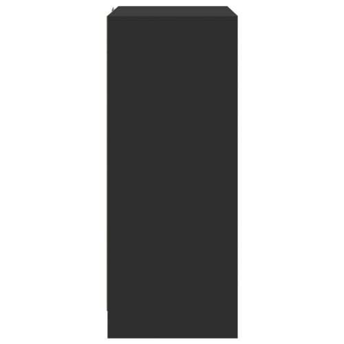 Komoda s LED svjetlima crna 77x34x85 cm od konstruiranog drva - Crna 1 Cijena