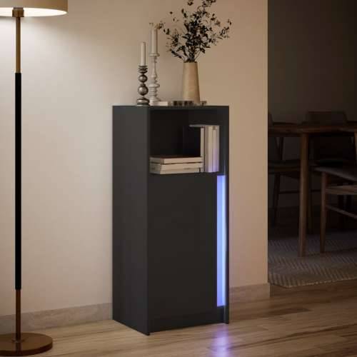 Komoda s LED svjetlima crna 42,5x34x100 cm konstruirano drvo - Crna 1 42.5 cm Cijena