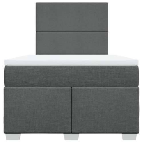 Krevet box spring s madracem tamnosivi 120 x 190 cm tkanina - Tamno siva 120 x 190 cm Gladak dizajn Cijena