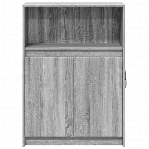 Komoda s LED svjetlima boja hrasta sonome 72x34x100 cm drvena - Sivi hrast sonoma 1 72 cm Cijena