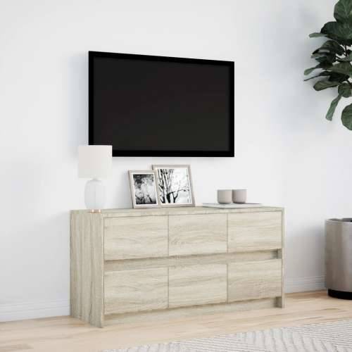 TV ormarić s LED svjetlima boja hrasta 100x34x50 cm drveni - sonoma hrast 1 100 cm Cijena