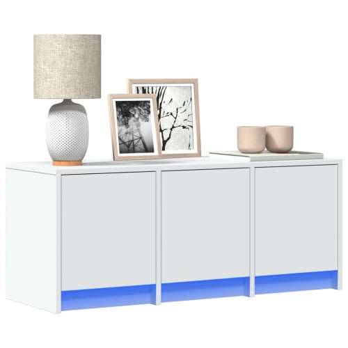 TV ormarić LED bijeli 97x34x40 cm od konstruiranog drva - Bijela 1 97 cm Cijena