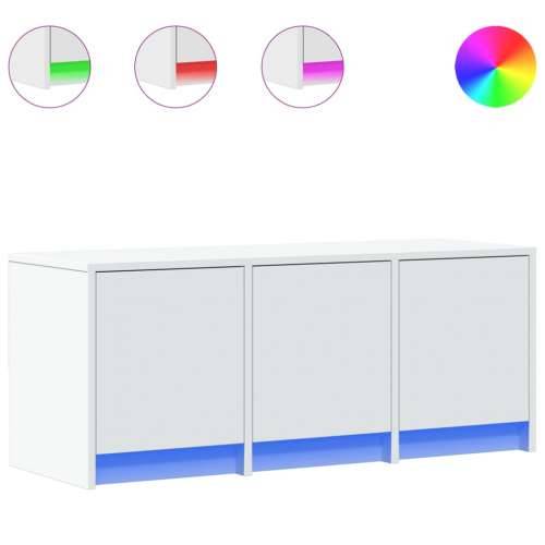 TV ormarić LED bijeli 97x34x40 cm od konstruiranog drva - Bijela 1 97 cm Cijena