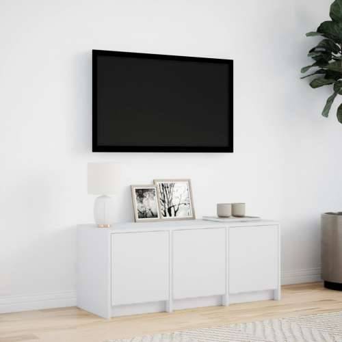 TV ormarić LED bijeli 97x34x40 cm od konstruiranog drva - Bijela 1 97 cm Cijena