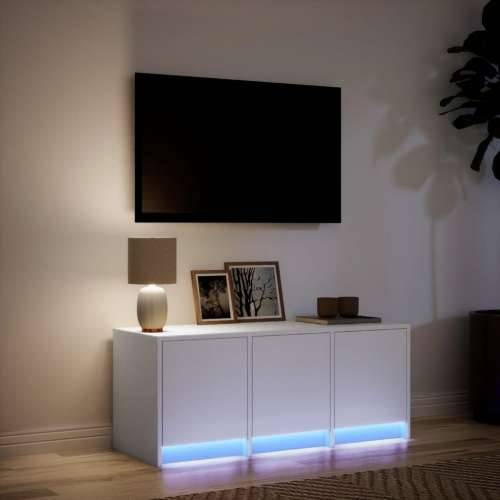 TV ormarić LED bijeli 97x34x40 cm od konstruiranog drva - Bijela 1 97 cm Cijena