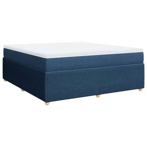 Krevet s oprugama i madracem plavi 180x200 cm od tkanine - Plava 180 x 200 cm Cijena