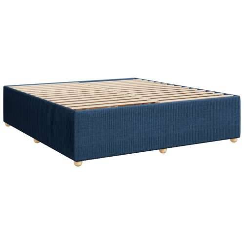 Krevet s oprugama i madracem plavi 180x200 cm od tkanine - Plava 180 x 200 cm Cijena