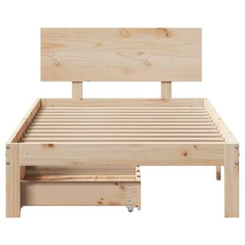 Okvir kreveta s ladicama bez madraca 90 x 200 cm - Prirodna 90 x 200 cm Cijena