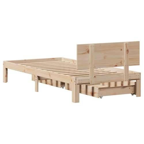 Okvir kreveta s ladicama bez madraca 90 x 200 cm - Prirodna 90 x 200 cm Cijena