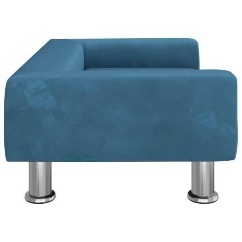 Krevet za pse plavi 70 x 45 x 26,5 cm baršunasti - Plava 70 x 45 x 26.5 cm Cijena