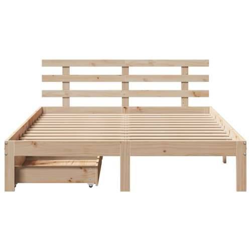 Okvir kreveta s ladicama bez madraca 140x190 cm - Prirodna 140 x 190 cm Cijena