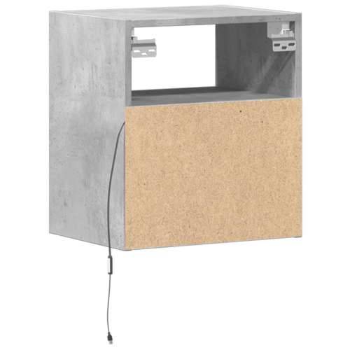 Zidni TV ormarić s LED svjetlima boja betona 41x31x45 cm - Beton siva 1 41 cm Cijena