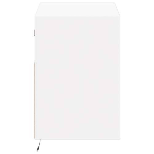 Zidni TV ormarić s LED svjetlima bijeli 80 x 31 x 45 cm - Bijela 1 80 cm Cijena