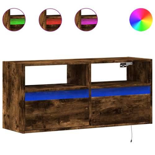 Zidni TV ormarić LED boja dimljenog hrasta 100x31x45 cm - Dimljeni hrast 1 100 cm Cijena