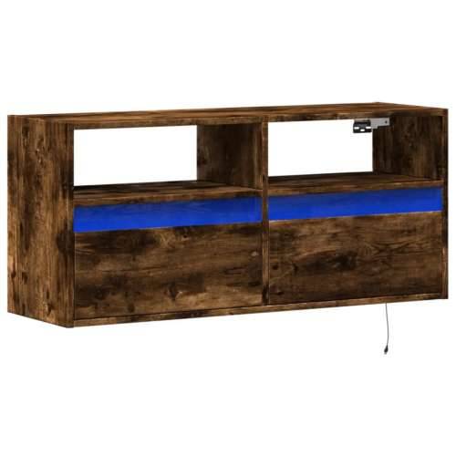 Zidni TV ormarić LED boja dimljenog hrasta 100x31x45 cm - Dimljeni hrast 1 100 cm Cijena