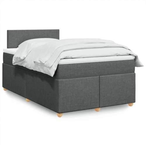 Krevet box spring s madracem tamnosivi 120 x 190 cm tkanina - Tamno siva 120 x 190 cm Gladak dizajn Cijena