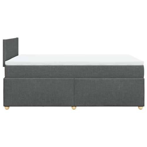 Krevet box spring s madracem tamnosivi 120 x 190 cm tkanina - Tamno siva 120 x 190 cm Gladak dizajn Cijena